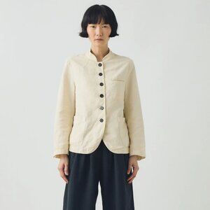 Toast White Linen Jacket